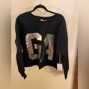 Good American Cropped Sweatshirt